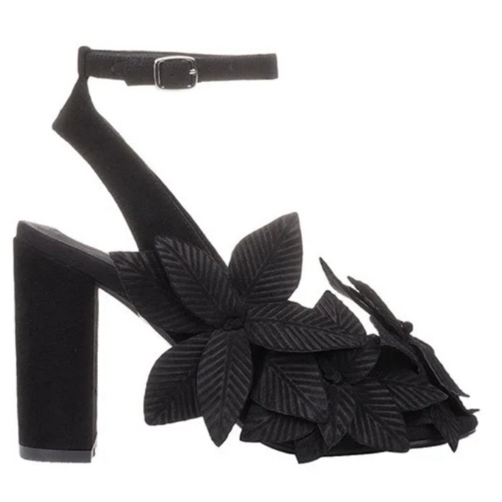 Jeffrey Campbell Black Floral Heels
